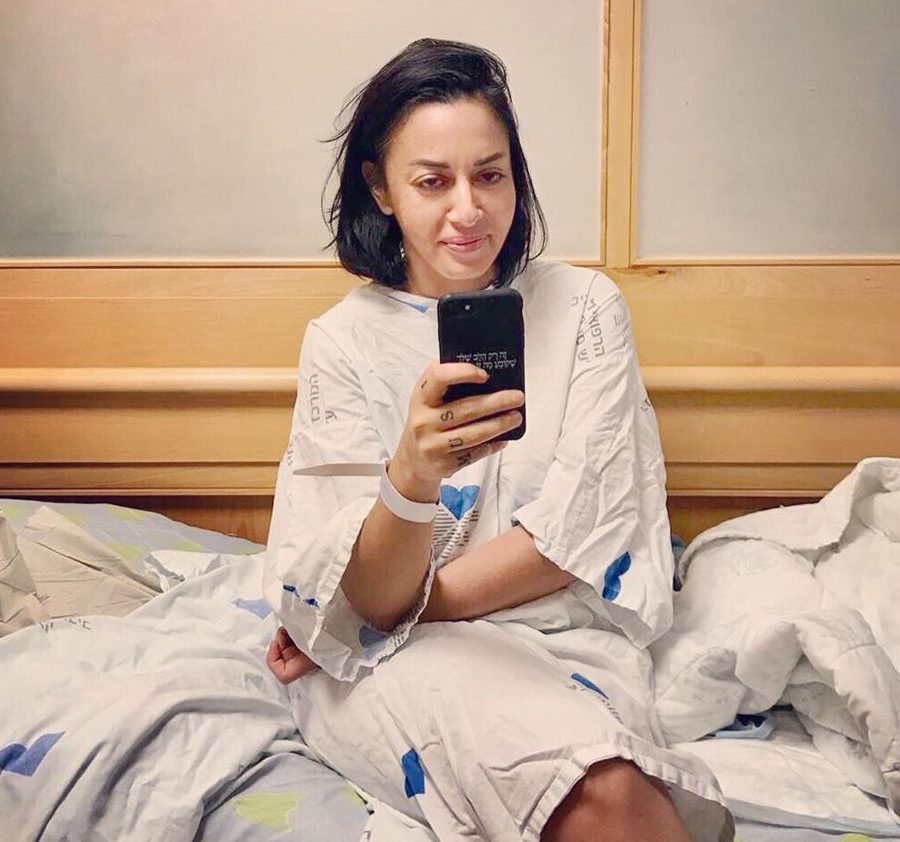 1את התמונה של מאיה בוסקילה בבית החולים צילם בן זוגה, עוזי אזולאי