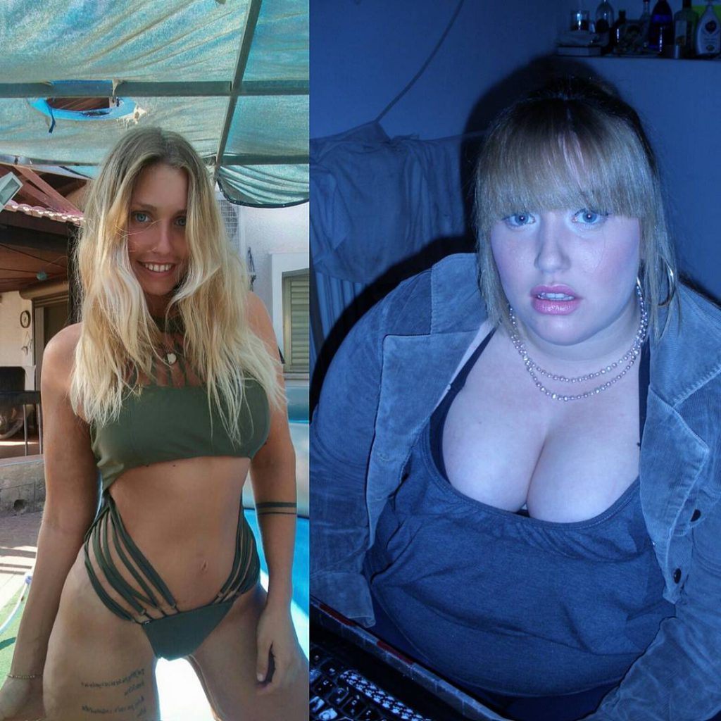4רייצ'ל לאור לפני ואחרי שהשילה 60 קג ממשקלה